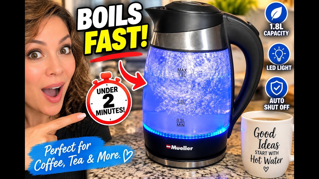 Mueller Living 1.8L Electric Kettle: Fast Enough for Formula Prep