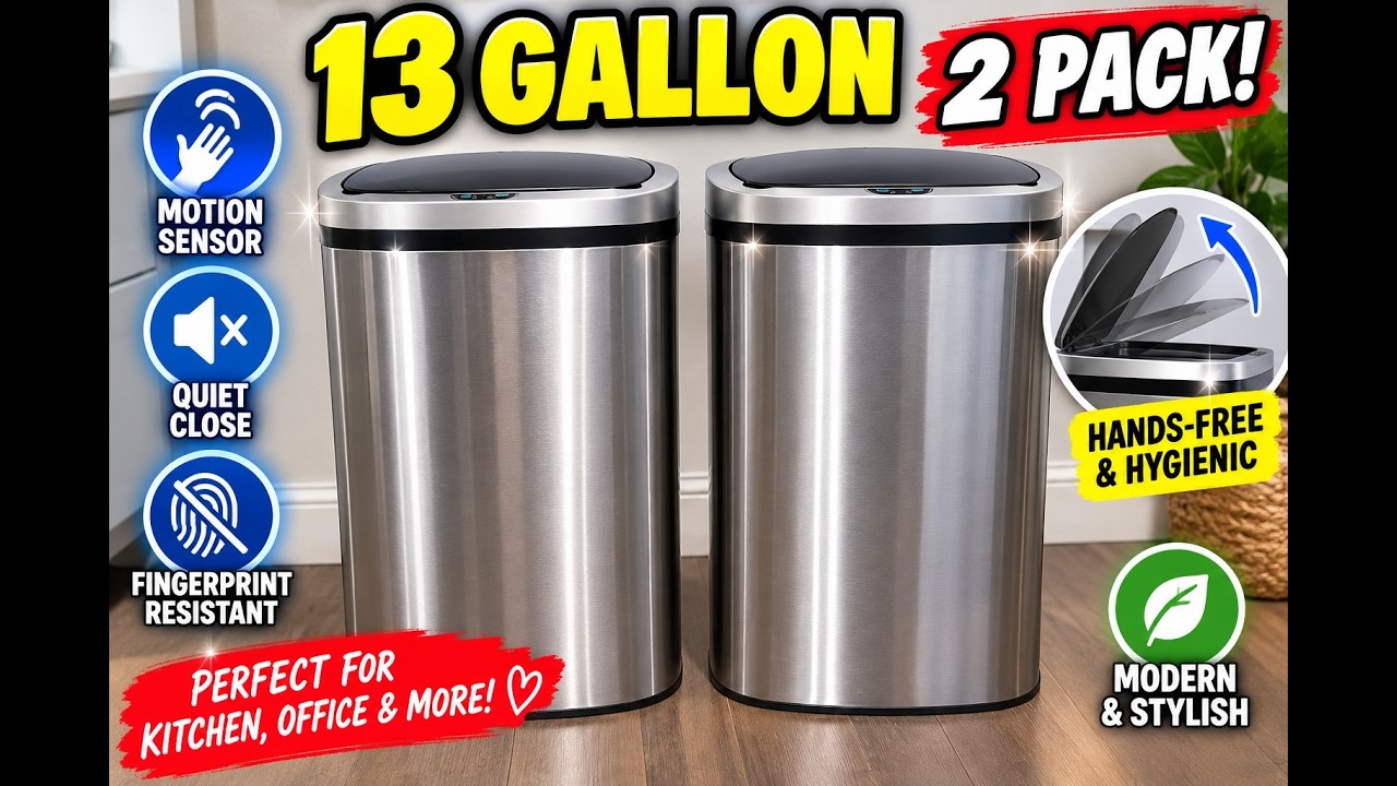 Dkeli 13 Gallon Motion Sensor Trash Can Review